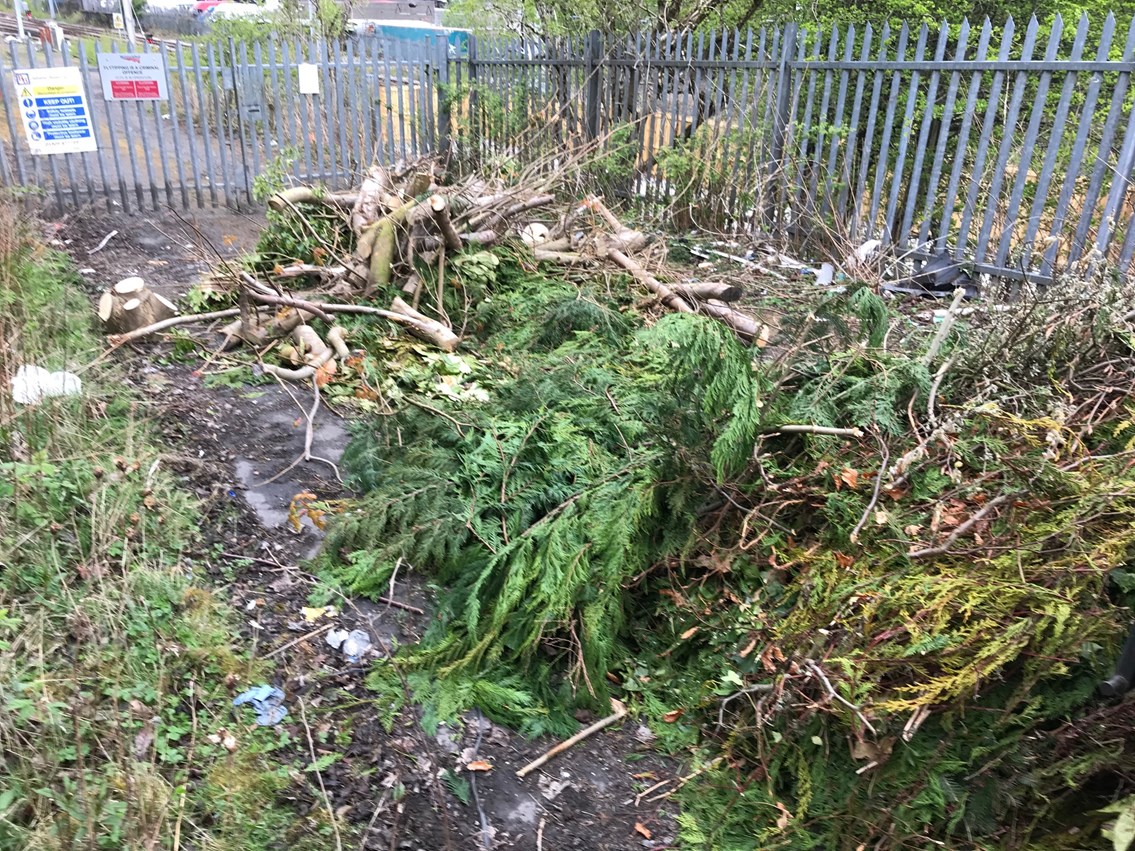 Mossend fly-tipping