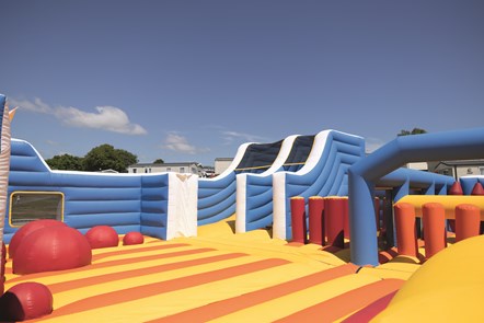 Inflatable Arena at Devon Cliffs