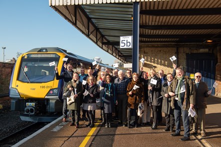 New trains Lincoln group picture