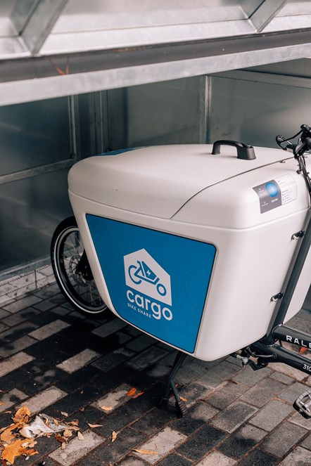 Cargo bike parked