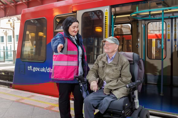 More accessible journeys for DLR customers as a new pre-booked assistance trial gets underway: TfL Image - Access DLR