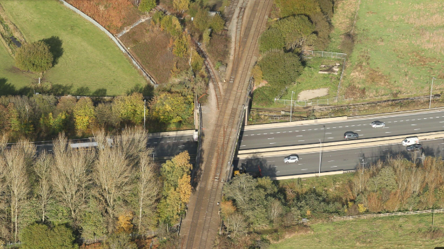 Castleton bridge aerial image 2 courtesy of NR Air Ops: Castleton bridge aerial image 2 courtesy of NR Air Ops