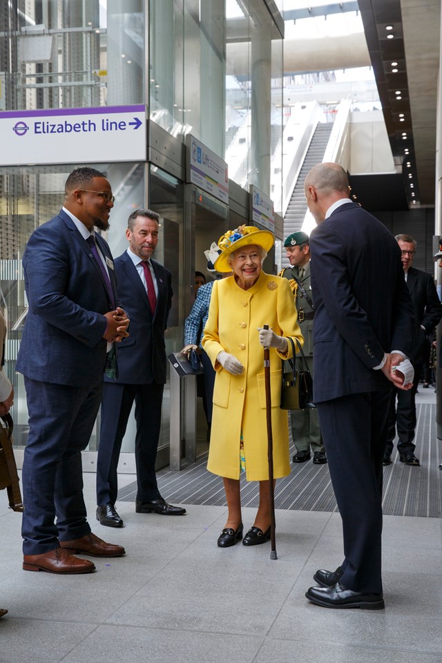 TfL Image - HM Queen Elizabeth II introduced to staff by Andy Byford London's Transport Commissioner