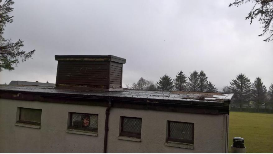 Fife Park pavilion roof