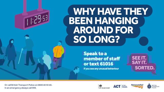 Embargoed until 0001 Tuesday September 16 - 'See it. Say it. Sorted' poster 6