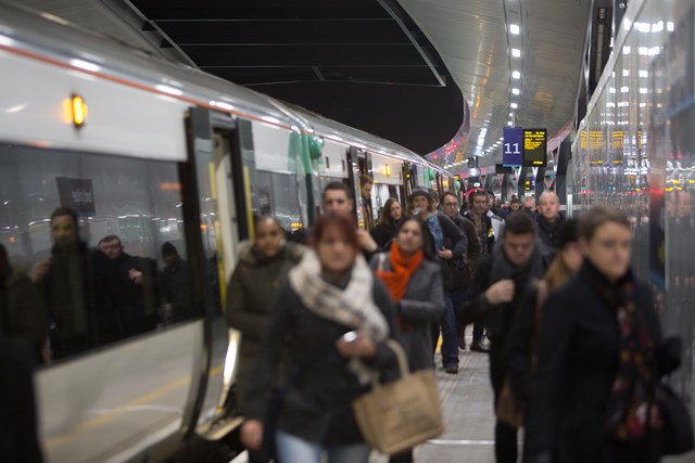 Improving performance with Southern and Thameslink: New platforms 10 & 11, completed over the Xmas and NY period are used for the first time