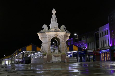 Dudley town centre fountain