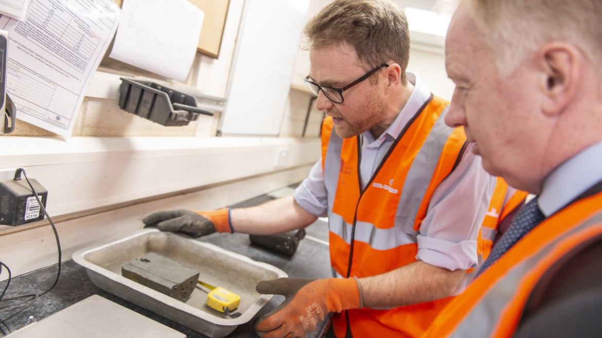 Business booms for Leeds-based company thanks to HS2 contracts: HS2 190214 SOIL 27
