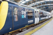 SWR NR Wessex White Ribbon train: SWR NR Wessex White Ribbon train