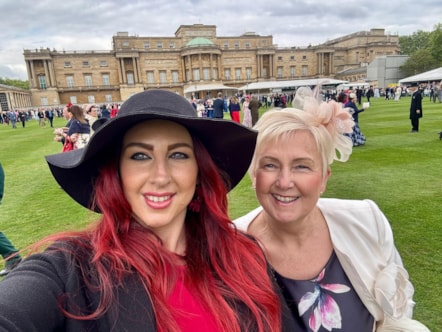 Abbie Tutchings Buckingham Palace garden party