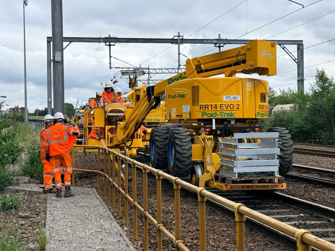 Brewery Junction OLE work underway