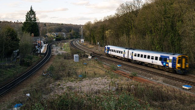 Upgrade work continues on Hope Valley railway line over Easter: Dore-towards-Sheffield-10 copy