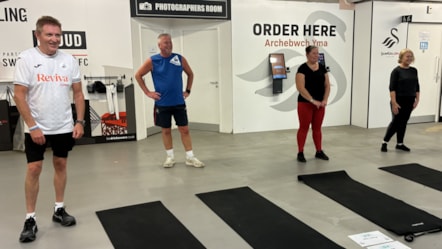 Fit Fans circuits class at Swansea City Footbal Club-2