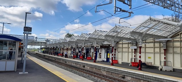Northamptonshire stations scoop awards at the National Railway Heritage Awards 2022: Kettering canopies - after