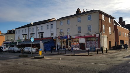Shops along the Oxford Road