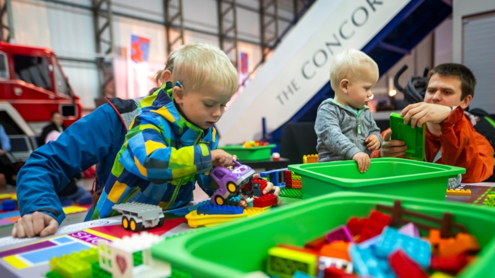 Awesome Bricks returns to the National Museum of Flight. Image credit Andy Catlin.