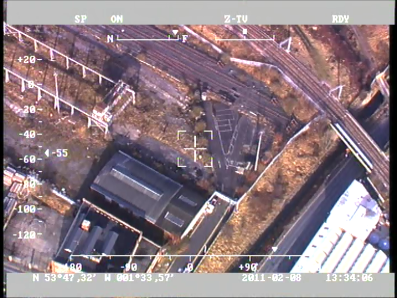 footage from Network Rail helicopter