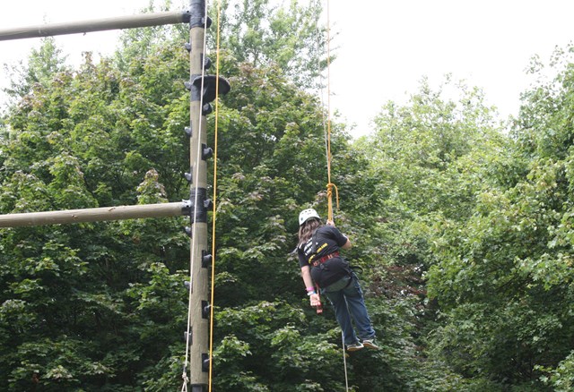 Abseiling fun at No Messin' Live! Southampton