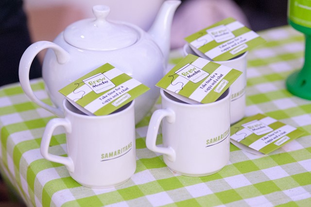 In the bag: Samaritans volunteers meet commuters to raise awareness of Brew Monday