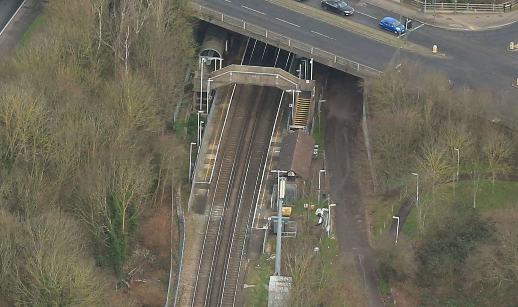 Changes to train services on the way as work starts on new platform at Upper Halliford, Surrey: Upper Halliford station