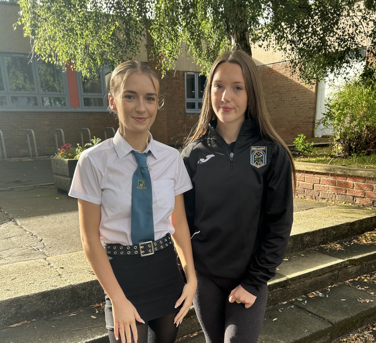 Eilidh and Amber who also passed 4 Highers this session-2