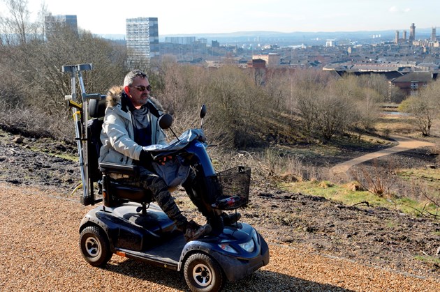 Planning for Great Places - photo from GIF Claypit-D6245 - motorised wheelchair user - 1