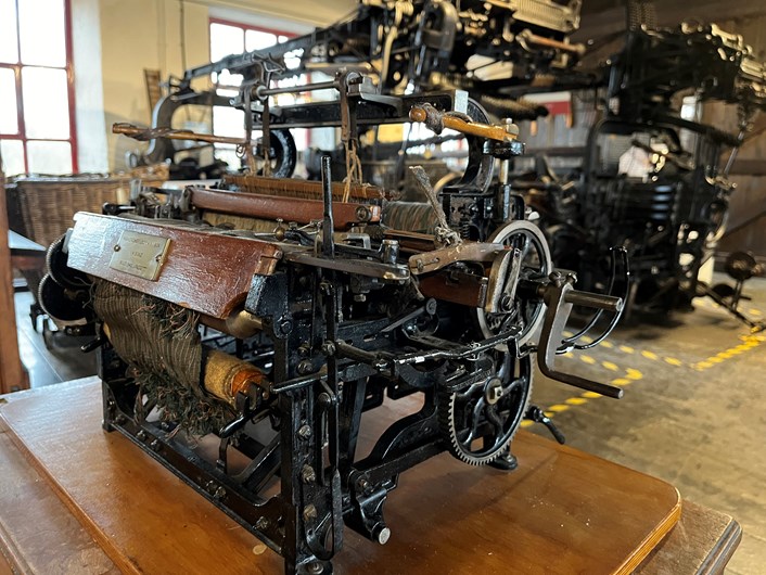 Miniature loom: Leeds Industrial Museum's miniature scale model, of the looms manufactured by Barnsley’s Wilson and Longbottom, who once made the machines for factories around the world during the golden age of Yorkshire textile production.
