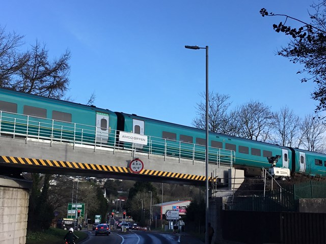 Residents and passengers thanked as bridge renewal in Haverfordwest is completed: Milford Road railway bridge (2)