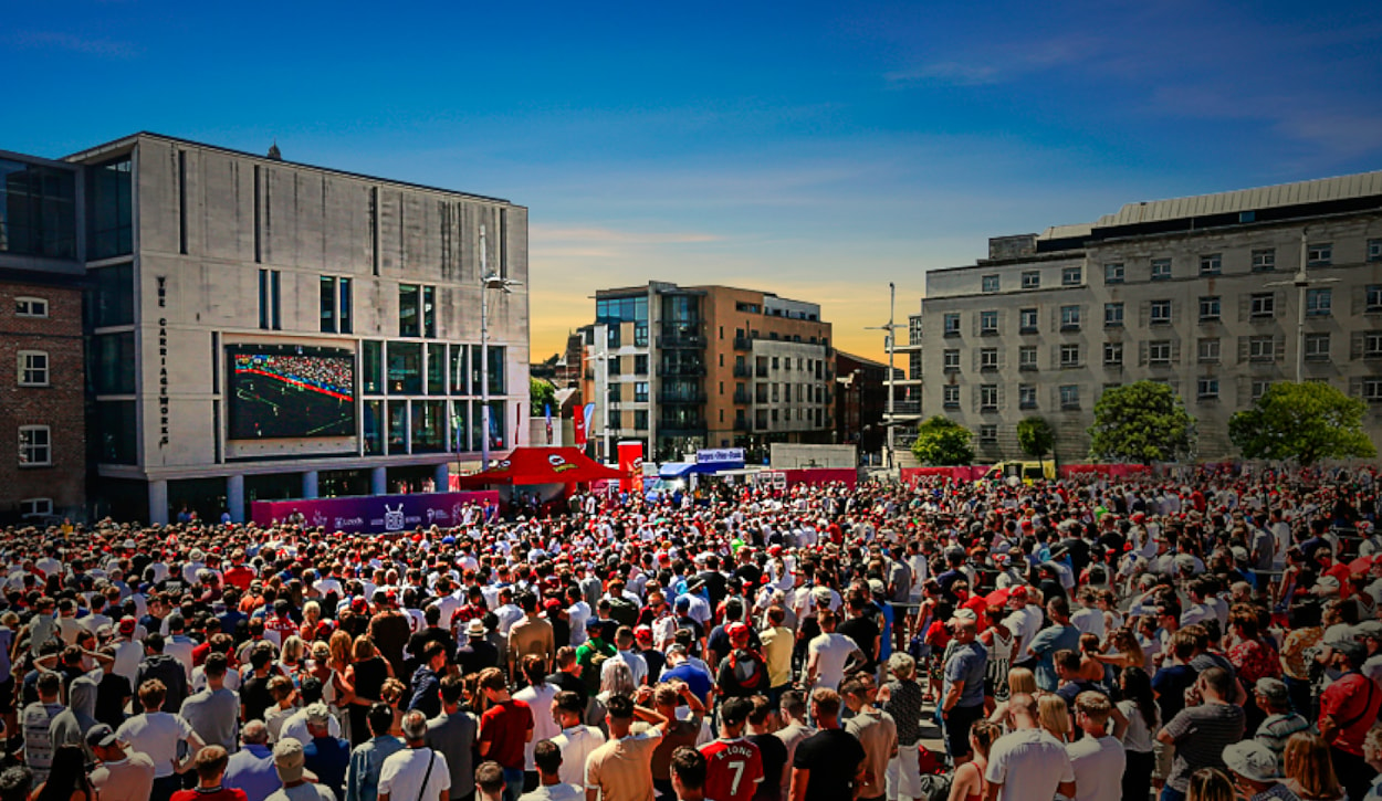 Euro 2024 Fanzone: Supporters will have the chance to cheer on Gareth Southgate and the team, with all the big game action shown live on the square’s high-definition, giant LED screen.