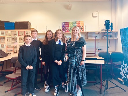 Grange Academy S2 take part in BBC filming for Maths Week 2022