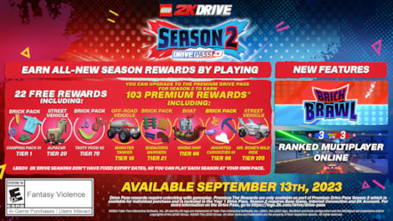 LEGO 2K Drive - Drive Pass Season 2 Infographic