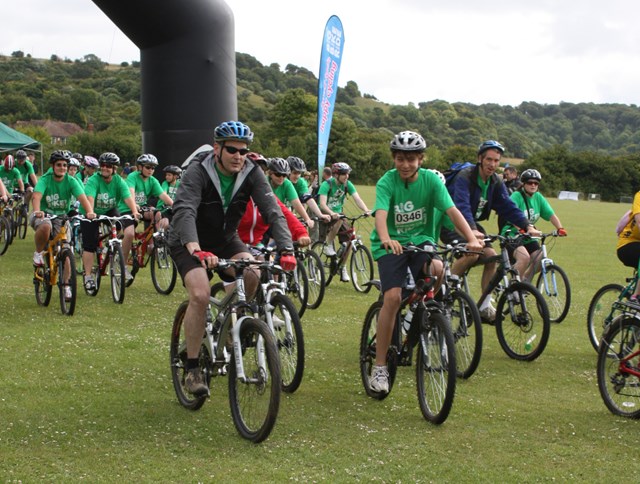 NR CEO Iain Coucher takes part in the the Big Bike Ride for the NSPCC 2