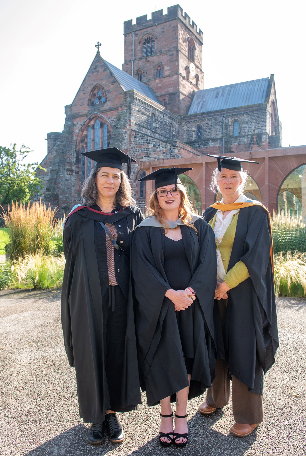 Law graduate Elizabeth Molloy (centre) with LLB Law Course Co-leaders Fiona Buchanan (left) and Fiona Boyle (right).
Picture: University of Cumbria/Becker Photo