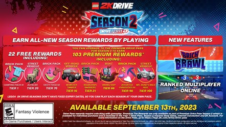 LEGO 2K Drive - Drive Pass Season 2 Infographic