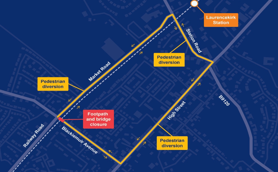 Diversion route - Blackiemuir Avenue