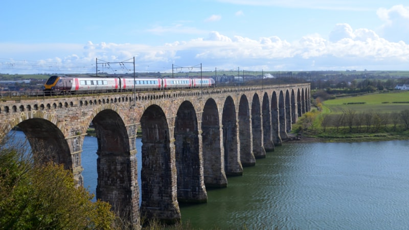 CrossCountry Voyager passing Berwick-upon-Tweed - credit Chris Playfair