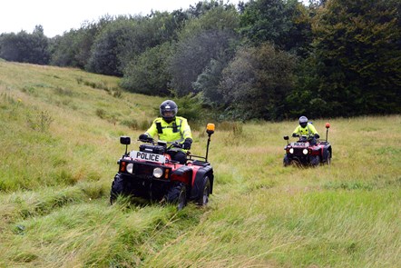 Quad bike patrols (library image)