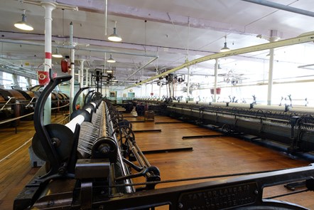 The interior of Helmshore Mills Textile Museum