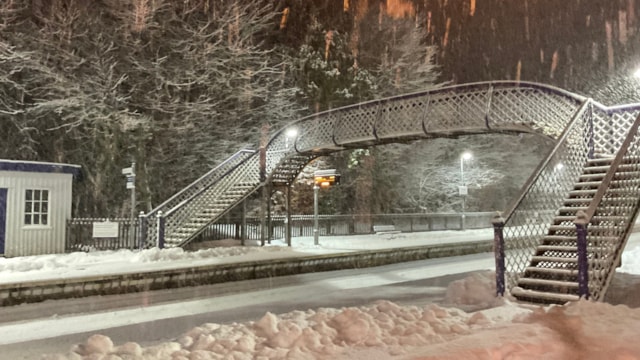 Rail recovery continues in northern Scotland amid further snow warnings: Far North Line Helmsdale, AM 6 Jan