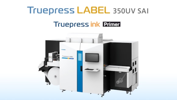 SCREEN Releases Digital Primer Option for Truepress LABEL 350UV SAI S: SCREEN Truepress Ink Primer for Truepress LABEL 350UV SAI