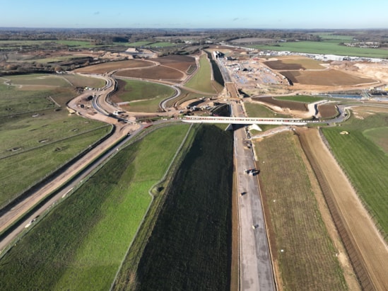 Aerial view of HS2's Chiltern tunnel south portal (December 2025) 1