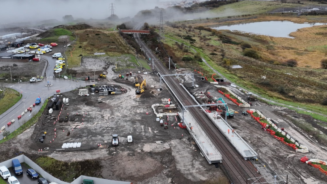 WATCH: Platforms take shape in construction of new £18.3m Balgray station: Balgray station-7