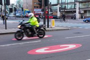 TfL Image - Motorcyclist on Millbank: TfL Image - Motorcyclist on Millbank