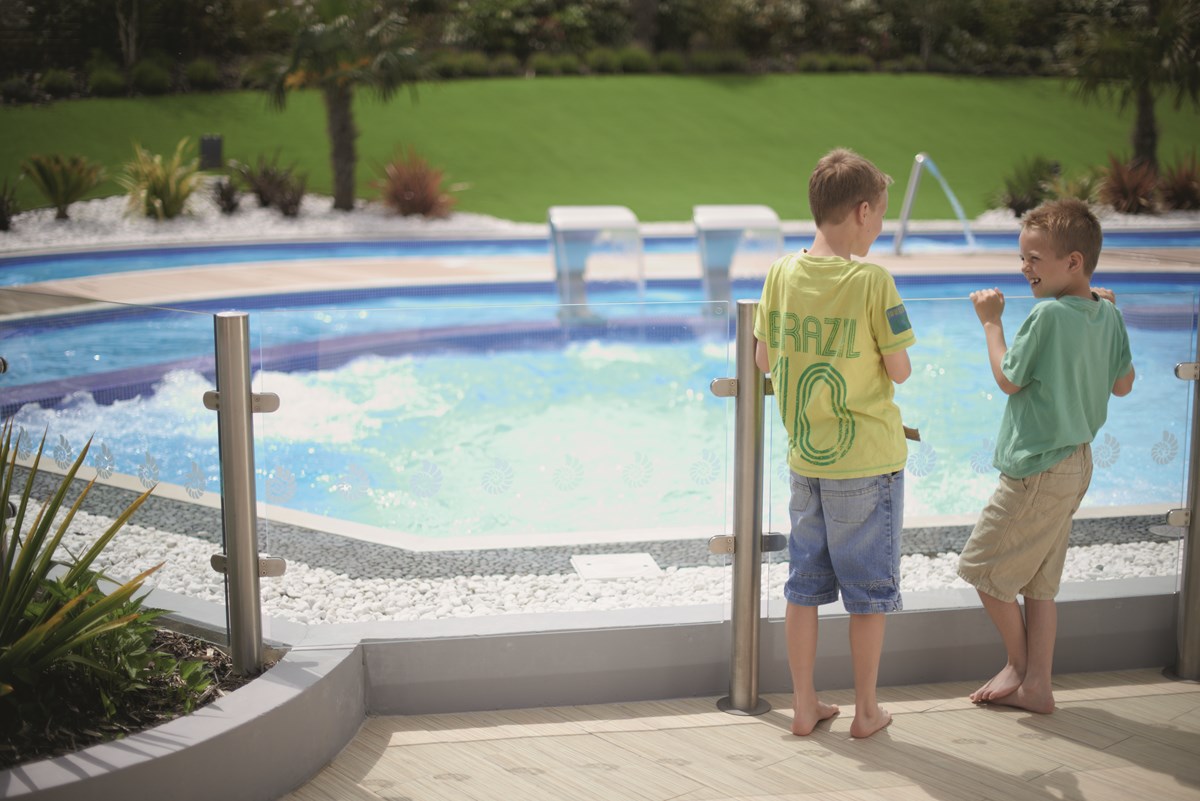 Outdoor Pool Terrace at Reighton Sands.