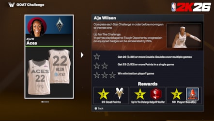 NBA 2K26 The W GOAT Challenge