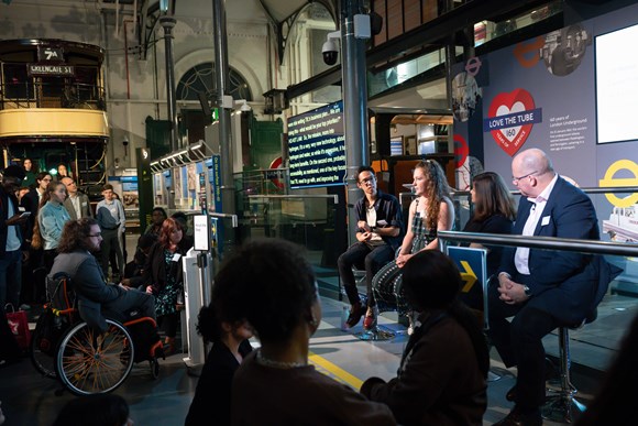 Panel speakers at TfL's Youth Panel event