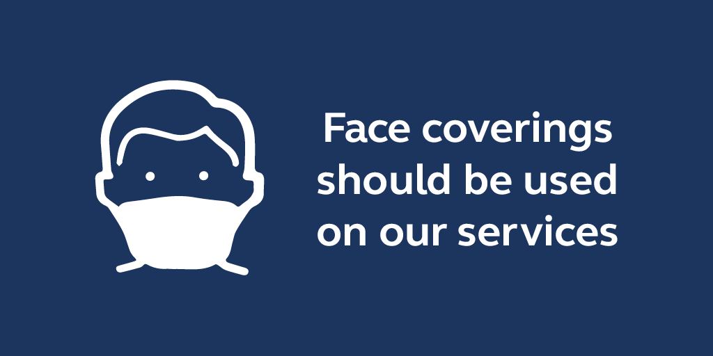 Graphic used to advice people about the need to wear face coverings