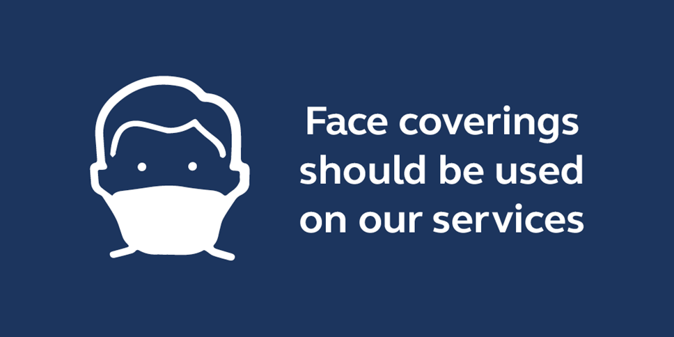 Graphic used to advice people about the need to wear face coverings