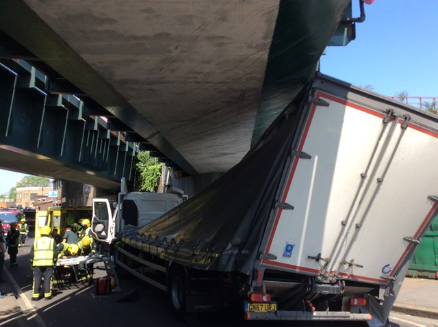 Hinton Road Lorry Crash 1