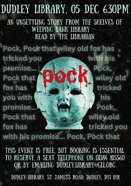 Pock Dudley Library 5th Dec 2023 A4 POSTER